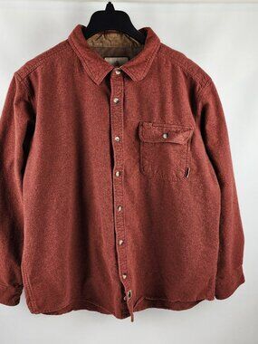 Legendary Whitetails Shirt Mens XL Red Camp Buck Flannel